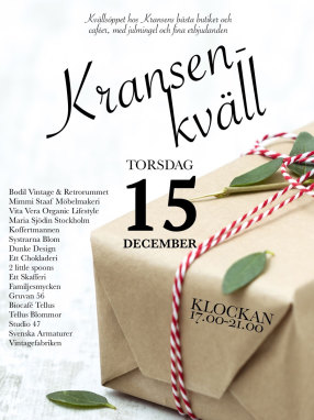 Kransenkvll den 15 december!