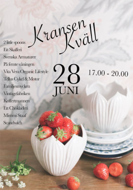 Kransenkvll torsdag 28 juni!