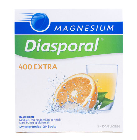 Diasporal, lttupptagligt magnesium, apelsinsmak