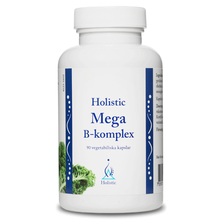 Mega B-komplex, 90 kapslar Holistic