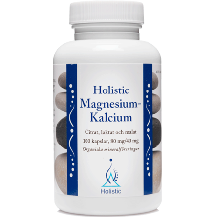 Magnesium-Kalcium, 100 kapslar Holistic